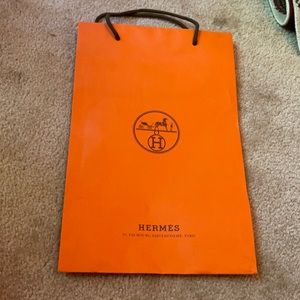 authentic hermes paper bag